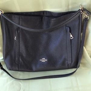 Coach pebble hobo bag